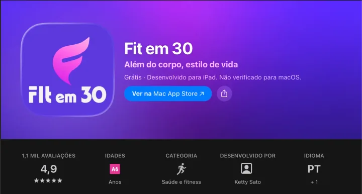 Fit em 30 fitness app rating